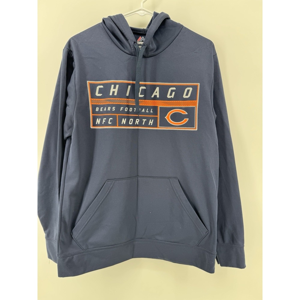 Majestic Chicago Bears NFL Men's Size Small Hoodie Polyester